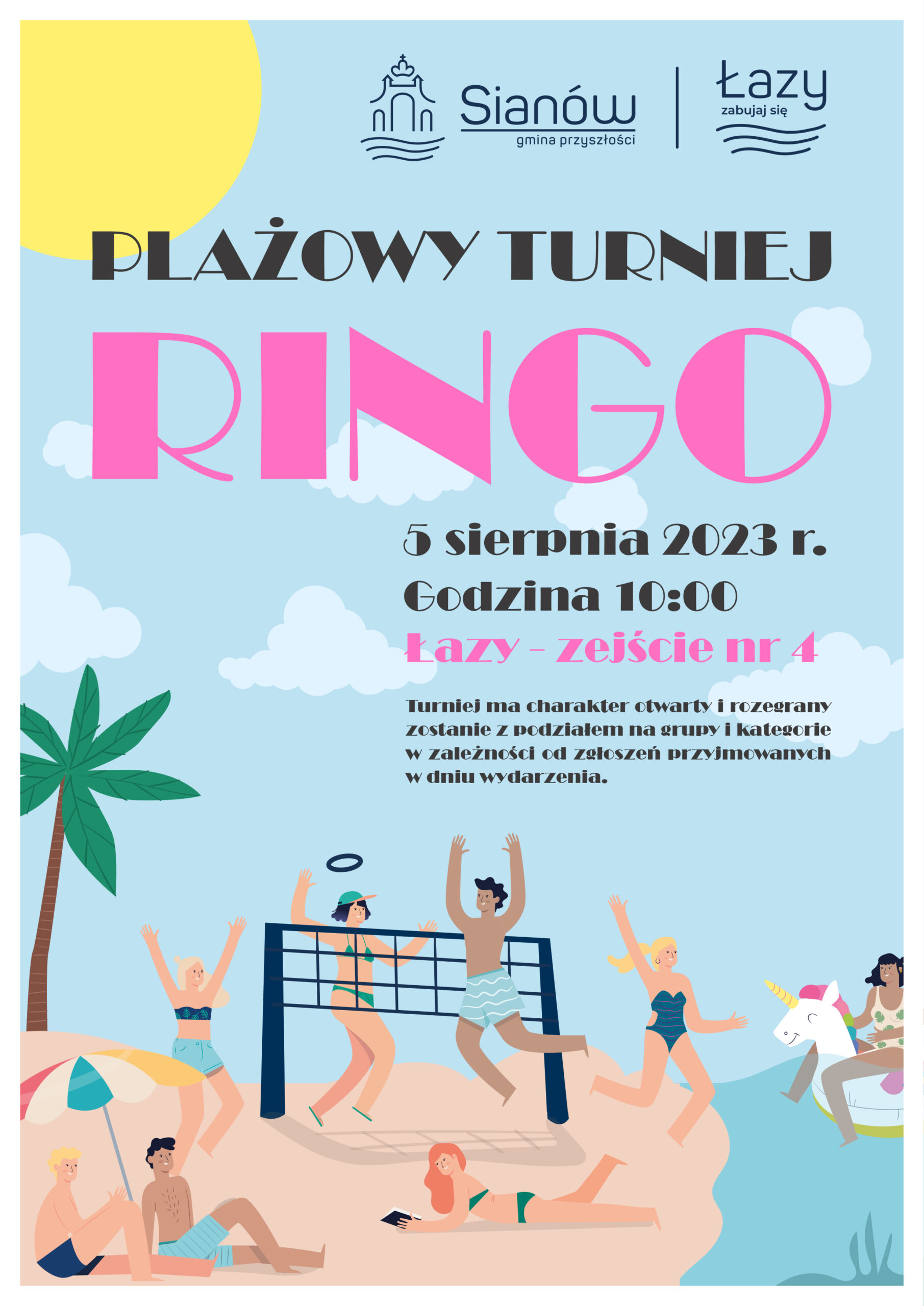 Plażowy turniej Ringo w Łazach