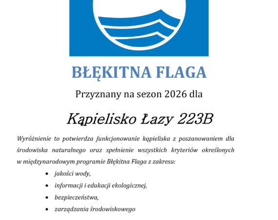 Certyfikat błękitna flaga