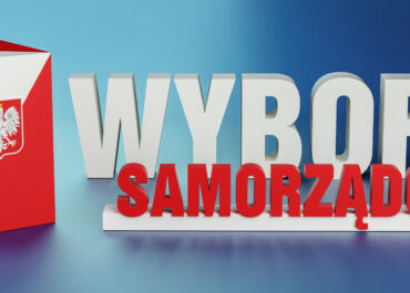Wybory samorządowe urna i tekst