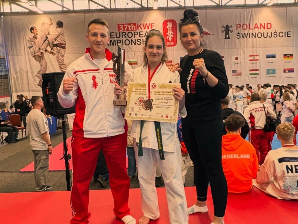 Brązowy medal Zuzanny Gostyńskiej w Mistrzostwach Europy Karate Kyokushin 1