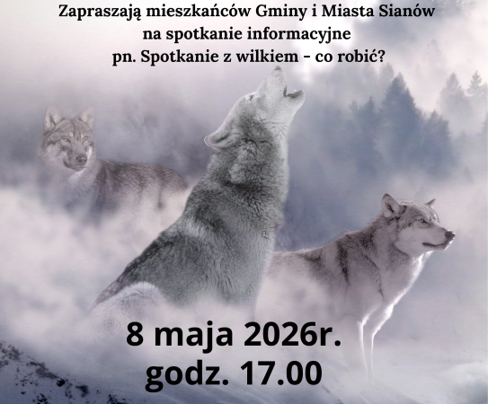 plakat wilk spottkanie z mieszkańcami