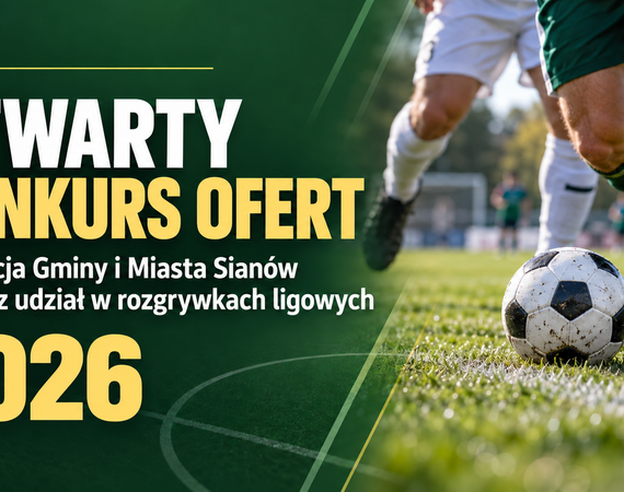 Baner otwartego konkursu ofert Sianów 2026